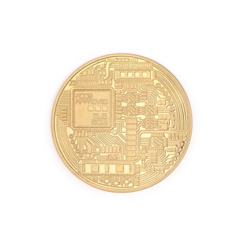 Bitcoin Coin physical gold collectible BTC Coin back art collection decorative - SwissBorg Shop
