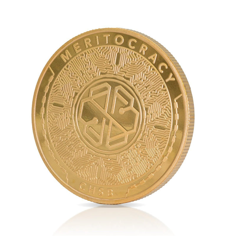 SwissBorg Coin physical gold collectible CHSB Coin side back art collection decorative - SwissBorg Shop