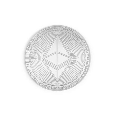 Ethereum Coin physical silver collectible ETH Coin face art collection decorative - SwissBorg Shop