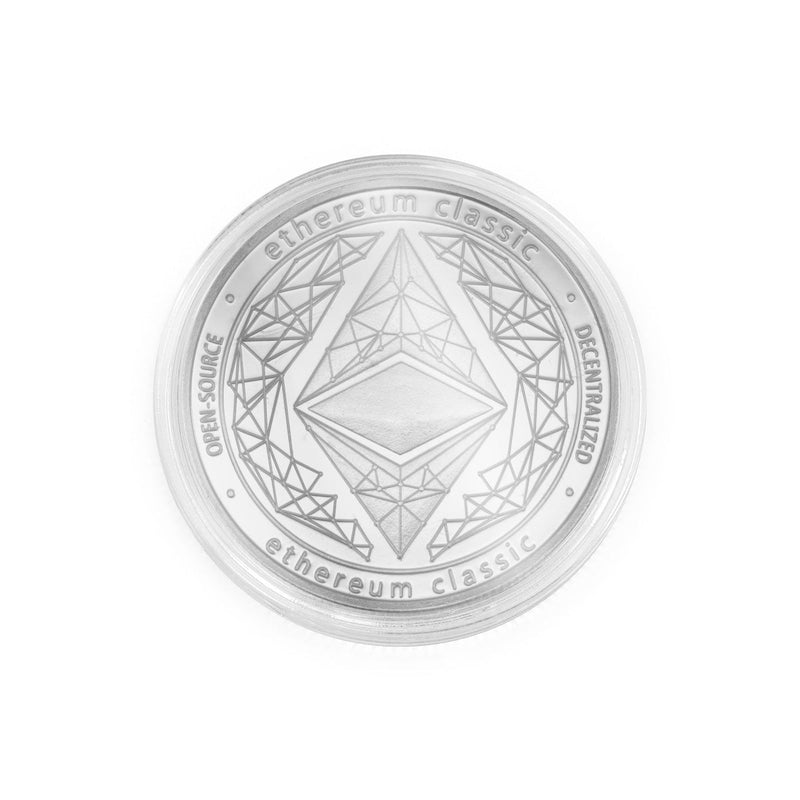 Ethereum Coin physical silver collectible ETH Coin face art collection decorative with robust hard plastic case - SwissBorg Shop