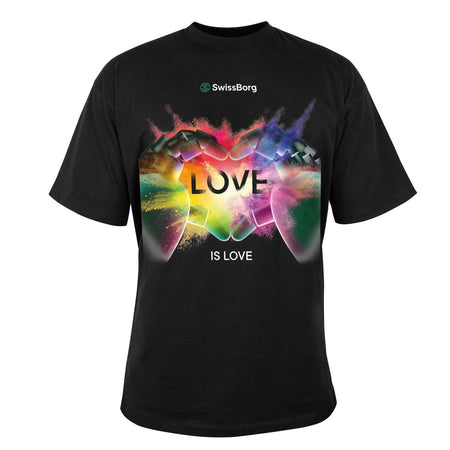 Oversized SwissBorg Love Is Love T-Shirt Face LGBTQ Support - SwissBorg Shop