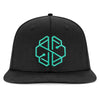 SwissBorg Black Snapback Cap front