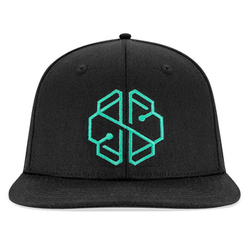 SwissBorg Black Snapback Cap front