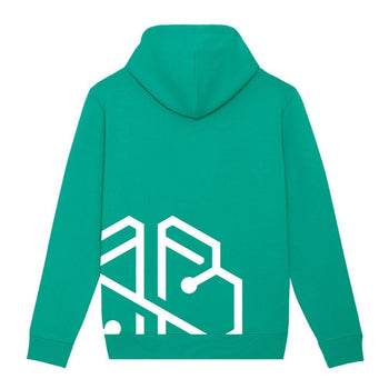 SwissBorg Green Hoodie back - SwissBorg Shop