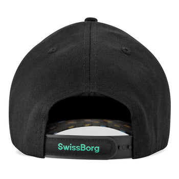 SwissBorg Black Snapback Cap back