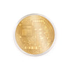 Bitcoin Coin physical gold collectible BTC Coin back art collection decorative with robust hard plastic case - SwissBorg Shop