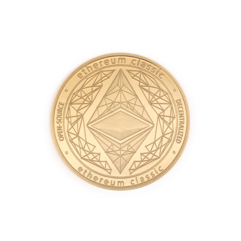 Ethereum Coin physical gold collectible ETH Coin back art collection decorative - SwissBorg Shop