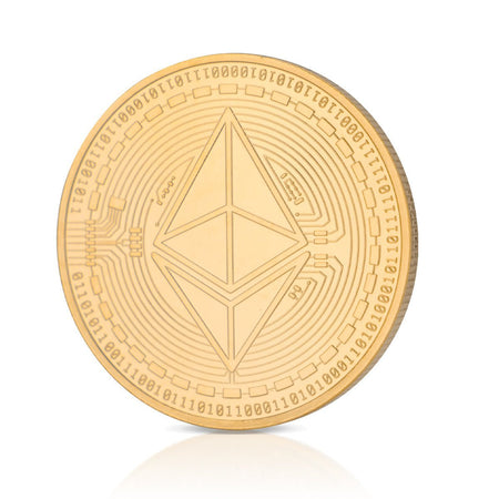 Ethereum Coin physical gold collectible ETH Coin face side art collection decorative - SwissBorg Shop