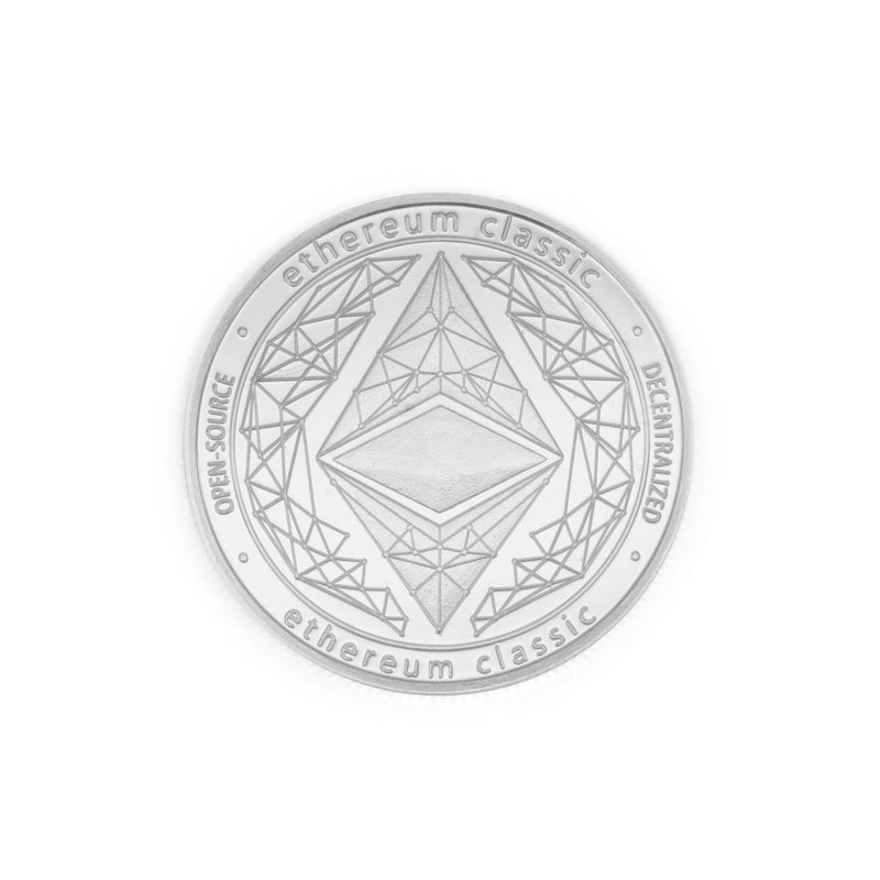 Ethereum Coin physical silver collectible ETH Coin back art collection decorative - SwissBorg Shop