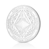 Ethereum Coin physical silver collectible ETH Coin side back art collection decorative - SwissBorg Shop