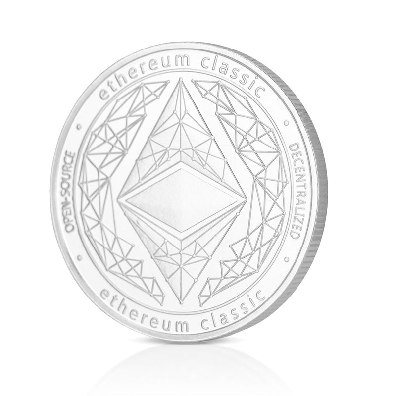 Ethereum Coin physical silver collectible ETH Coin side back art collection decorative - SwissBorg Shop